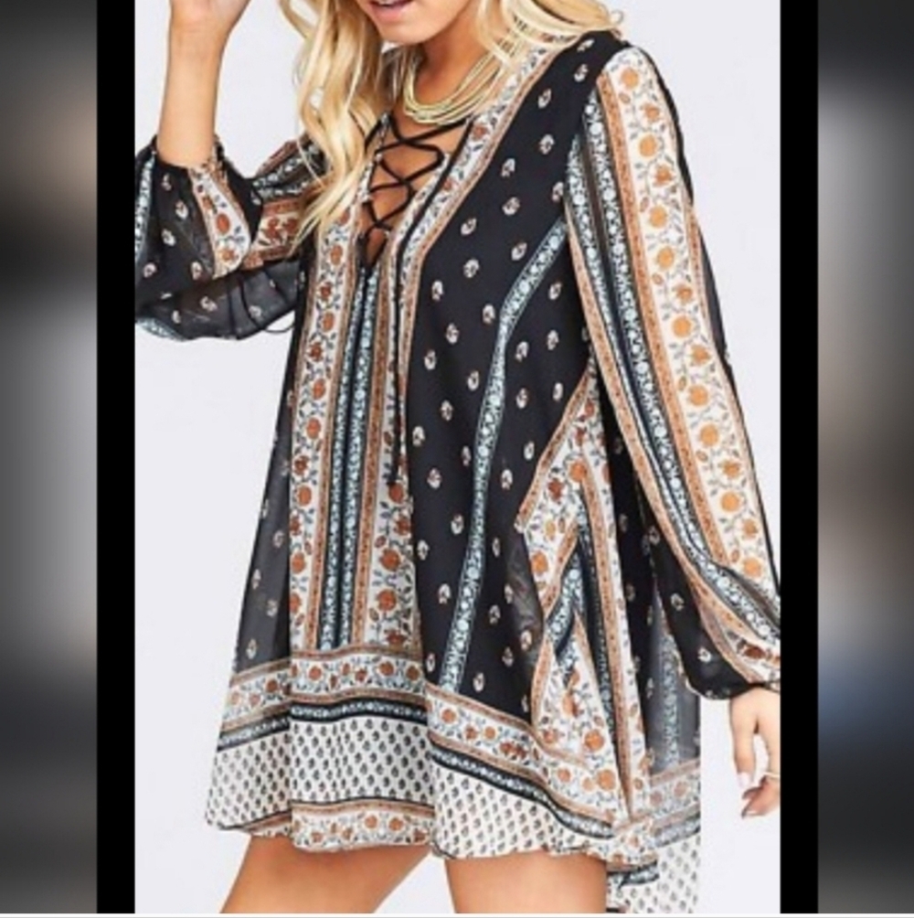 Show Me Your Mumu Lightning Bird Mini Dress